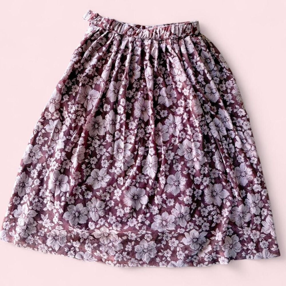 Vintage 70's Joint Barbizon Co Ltd Floral Skirt